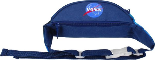 Starpak NASA Σακίδιο Μέσης, Τσαντάκι Στήθους με Φερμουάρ και Ρυθμιζόμενο Λουράκι, Μαύρο