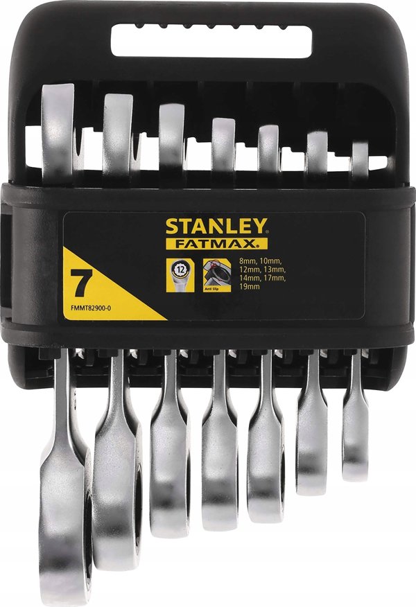 Stanley Σετ Γερμανοπολύγωνα Κλειδιά με Καστάνια Κοντά 8-19mm 7τμχ.
