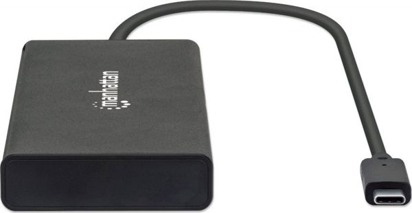 Manhattan USB-C Multiport Docking Station 152747 με HDMI, Gigabit Ethernet, Μαύρο