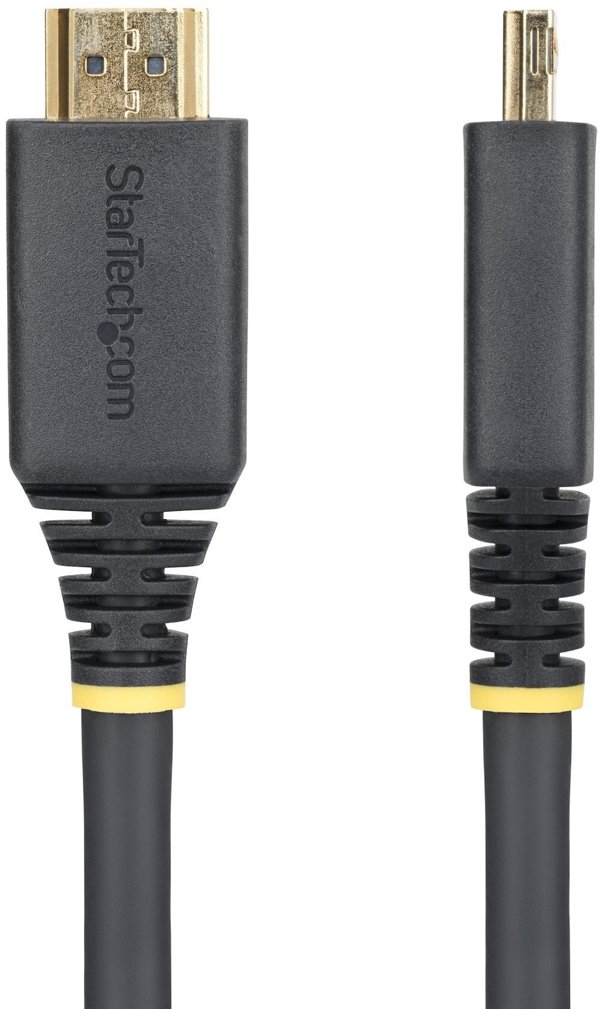 STARTECH.COM 5m High Speed HDMI Kabel mit Griffsteckern 4K 60Hz und 1440p 144Hz 18Gbps UHD HDMI Arc-eArc Kabel mit TPE-Mantel
