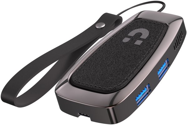Unitek uHUB Q4+ USB-C Hub (D1053A) - Διανομέας USB 3.2 Gen2 με 3 Θύρες (USB-A & USB-C) - 10 Gbps