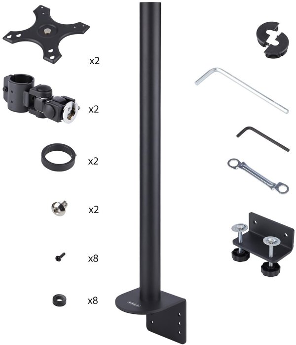 StarTech uchwyt / stojak do monitorów 124,5 cm (49'') Biurko Czarny