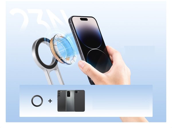 Statyw Uchwyt 3w1 Vlog Video Foto Magnetyczny Magsafe Do Telefonu Iphone Kf / Kf31.139s1 / Srebrny