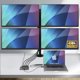 StarTech USB-C Docking Station για 4 Οθόνες 4K 60Hz με 140W PD Passthrough, USB Θύρες για Πληκτρολόγιο και Ποντίκι