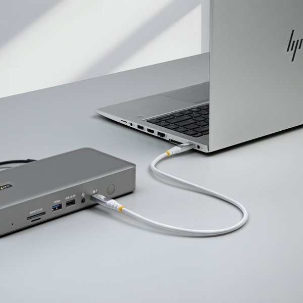 StarTech CC50CM80GUSB4CABLEW καλώδιο USB USB4 Gen 4x2 0,5 m USB C Λευκό