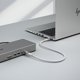 StarTech CC50CM80GUSB4CABLEW καλώδιο USB USB4 Gen 4x2 0,5 m USB C Λευκό