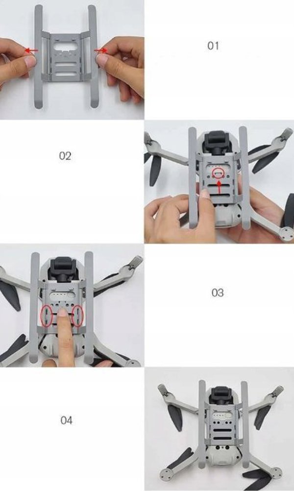 STARTRC Πόδια Ανύψωσης για DJI Mavic Mini / Mini 2 - Αναδιπλούμενα Πόδια Προσγείωσης Drone