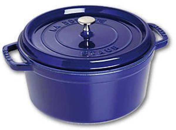STAUB La Cocotte 28cm στρογγυλό, σκούρο μπλε, από χυτοσίδηρο
