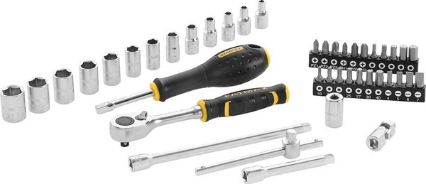 Σετ καρυδάκια 1/4" 42 τεμ+γρζ+ακς.42 τεμ