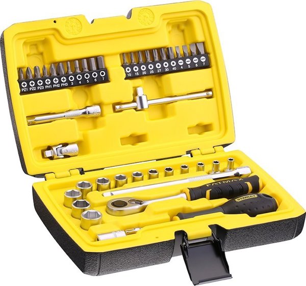 Σετ καρυδάκια 1/4" 42 τεμ+γρζ+ακς.42 τεμ