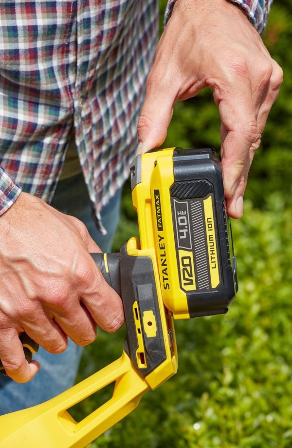 Stanley SFMCHT855B Ψαλίδι Μπορντούρας Μπαταρίας V20 55cm, Λεπίδα Κοπής Laser