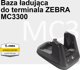 Zebra MC33 Single Slot USB/Charge Cradle με Φορτιστή Εφεδρικής Μπαταρίας, Μαύρο