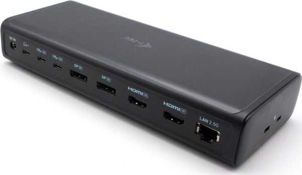 I-TEC Universal Docking Station 6x 4K, USB-A/USB-C/Thunderbolt, 2x HDMI, 2x DisplayPort, Gigabit Ethernet, Μαύρο (CA6MONITORDOCKPD)