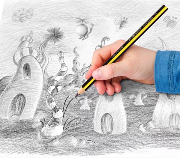 Staedtler Μολύβι Noris Jumbo 119, HB, Τριγωνικό, 4mm, 2 Τεμάχια σε Blister