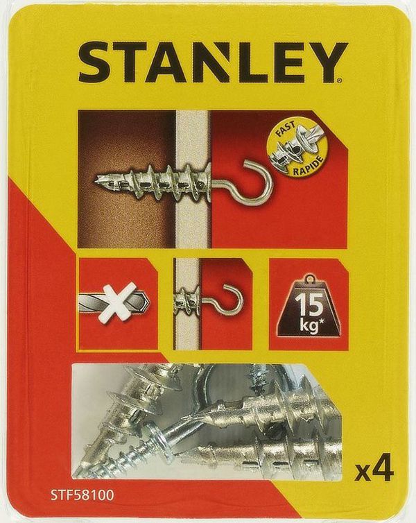 Stanley Μεταλλικές αυτοδιατρητικές ούπες Fatmax με γάντζους 39mm 4 τεμ. (STF58100-XJ)