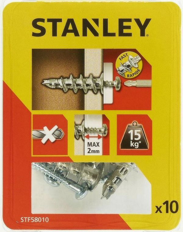Stanley Μεταλλικές αυτοδιατρητικές ούπες Fatmax με βίδες 39mm 10 τεμ. (STF58010-XJ)