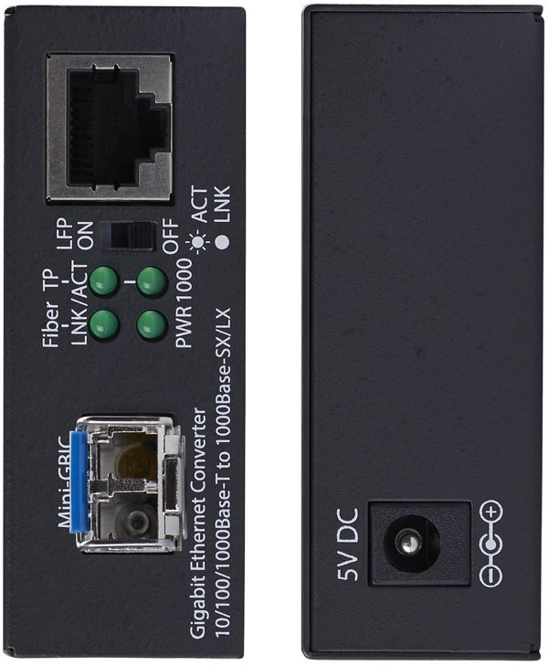 StarTech MCM1110SMLC20 konwerter sieciowy 2000 Mbit/s 1310 nm Pojedynczy Czarny
