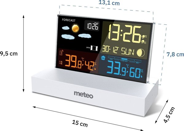 Stacja pogodowa Meteo METEO SP110B z DCF biala