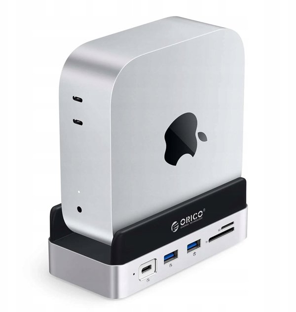 Stacja dokujaca Orico MiniDock 10w1 z kieszenia na dysk twardy SSD srebrna