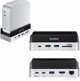Stacja dokujaca Orico MiniDock 10w1 z kieszenia na dysk twardy SSD srebrna
