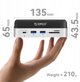Stacja dokujaca Orico MiniDock 10w1 z kieszenia na dysk twardy SSD srebrna