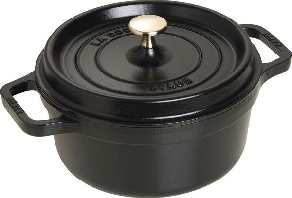 Κατσαρόλα STAUB STAUB, μαντεμένιο, στρογγυλό, 2,6 ltr, μαύρο 8209037 3272341022257