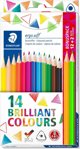 Staedtler Ergosoft Neon Χρωματιστά Μολύβια, 14 Τεμάχια, Πολύχρωμα