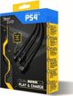 Καλώδιο SteelPlay USB σε USB-Micro Play&Charge για PS4 μαύρο