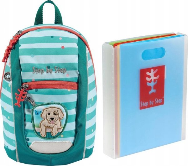 Step by Step Σακίδιο Πλάτης για Νήπια Kinga Mini Dog Lucky, Εργονομικό, Πολύχρωμο