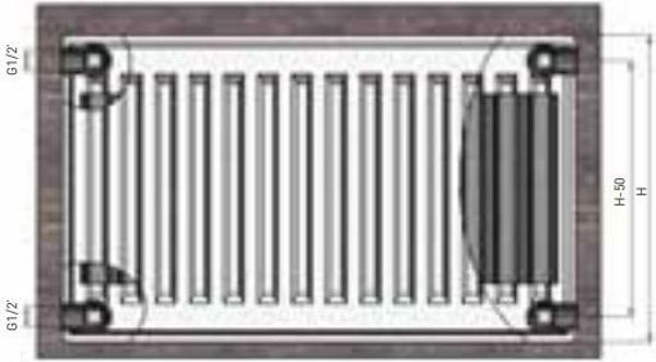 Stelrad Grzejnik panelowy Termolux Classic K11 900 x 500mm 505W