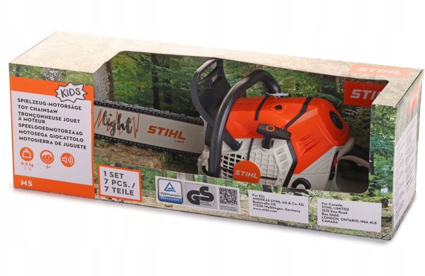 Stihl 0421 600 0053 Spielzeug-Kettensäge, Orange/Grau (0421 600 0053)