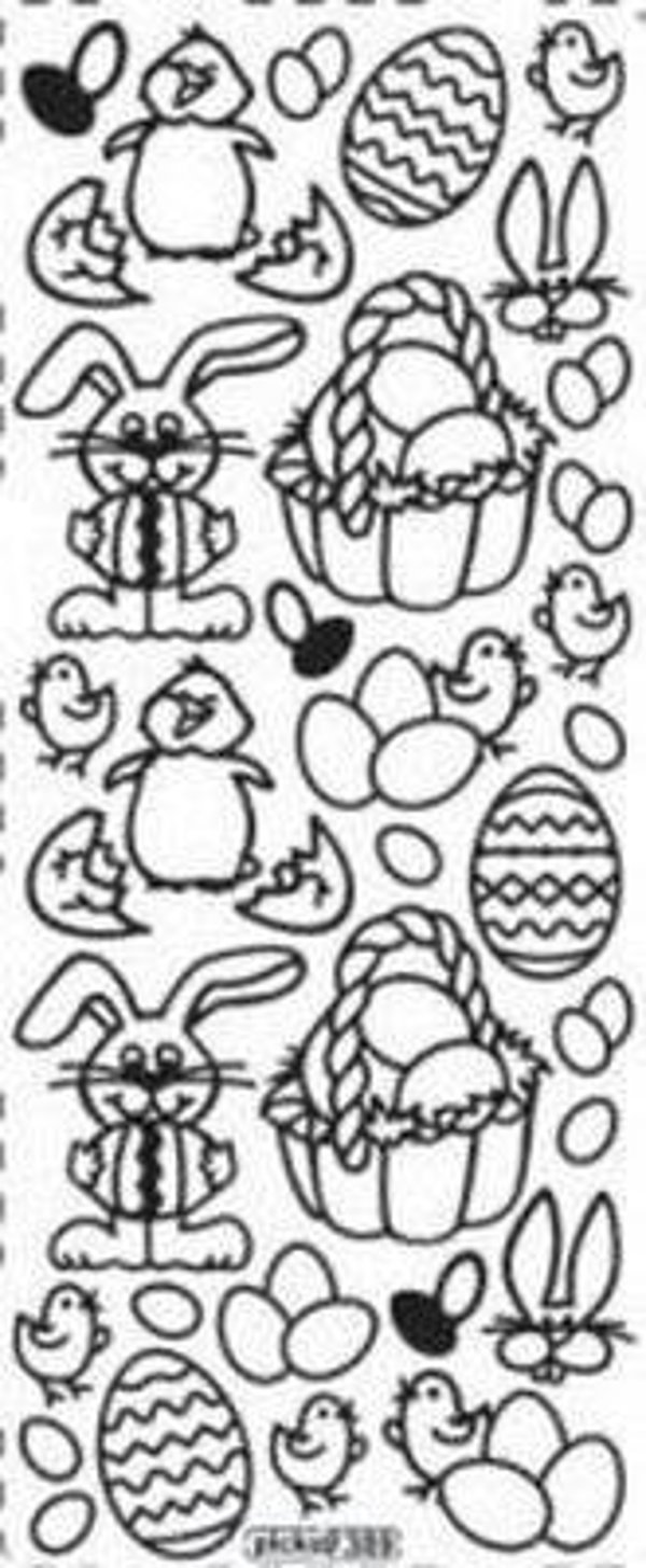 Stiker azurowy 389 10x23cm χρυσό