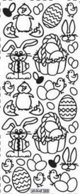 Stiker azurowy 389 10x23cm χρυσό