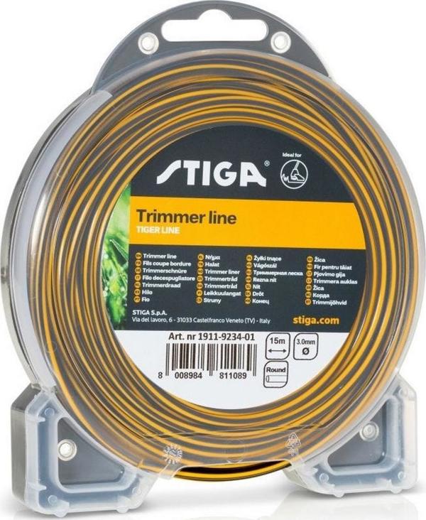 Stiga Στρογγυλή νήμα κοπής 3,0 mm / 15 m TIGER LINE STIGA