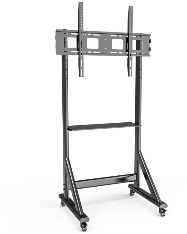 Βάση κινητού TV 55-100” έως 120kg με ρυθμιζόμενο ράφι AV
