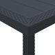 Επιτραπέζιο Τραπέζι Κήπου Ανθρακί 350x100x73 cm Πολυρατάν