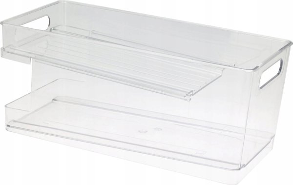 Storage Solutions Οργανωτής Ψυγείου, Διάφανο Πλαστικό Κουτί Αποθήκευσης Τροφίμων, 35.5 x 16.5 x 15.3 cm