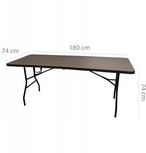 Πτυσσόμενο τραπέζι catering 180cm από τεχνόραταν