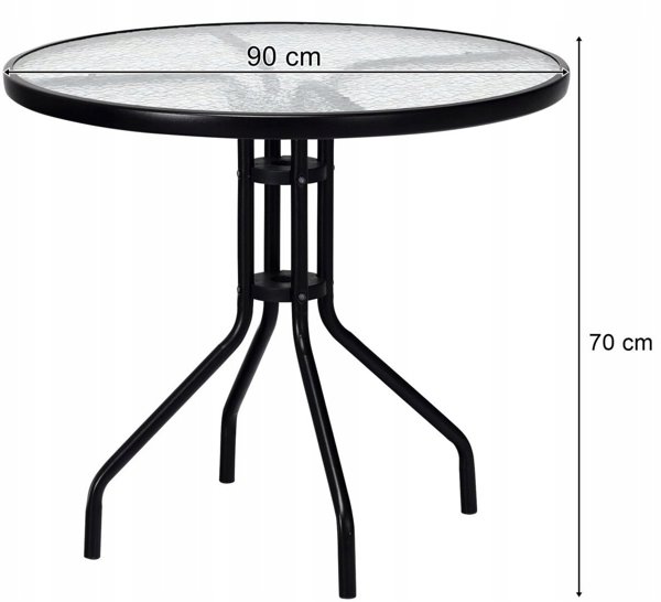 Τραπέζι ISLAND στρογγυλό 90cm