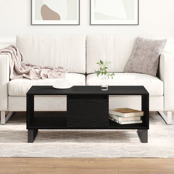 vidaXL Τραπεζάκι Καφέ, Μαύρη Δρυς, 90x50x36,5 εκ.
