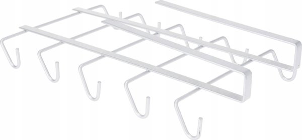 Storage Solutions Βάση για 10 Κούπες, Κρεμαστή για Ντουλάπι Κουζίνας, Μεταλλική, 28,5 x 15,5 x 6 εκ.