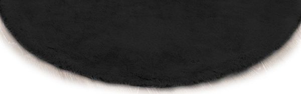 Strado Στρογγυλό Χαλάκι Rabbit 120x120 Μαύρο