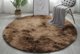 Strado Στρογγυλό Χαλί Ombre 200x200 OmbreCoffee Καφέ