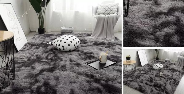 Strado Dywan Ombre Shaggy Strado 300x400 OmbreGrey (Ciemny Szary) uniwersalny