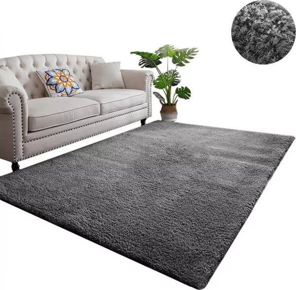 Χαλί Strado Alpaca 200x300cm, Γκρι Μοκέτα Υψηλής Ποιότητας για Σαλόνι και Κρεβατοκάμαρα