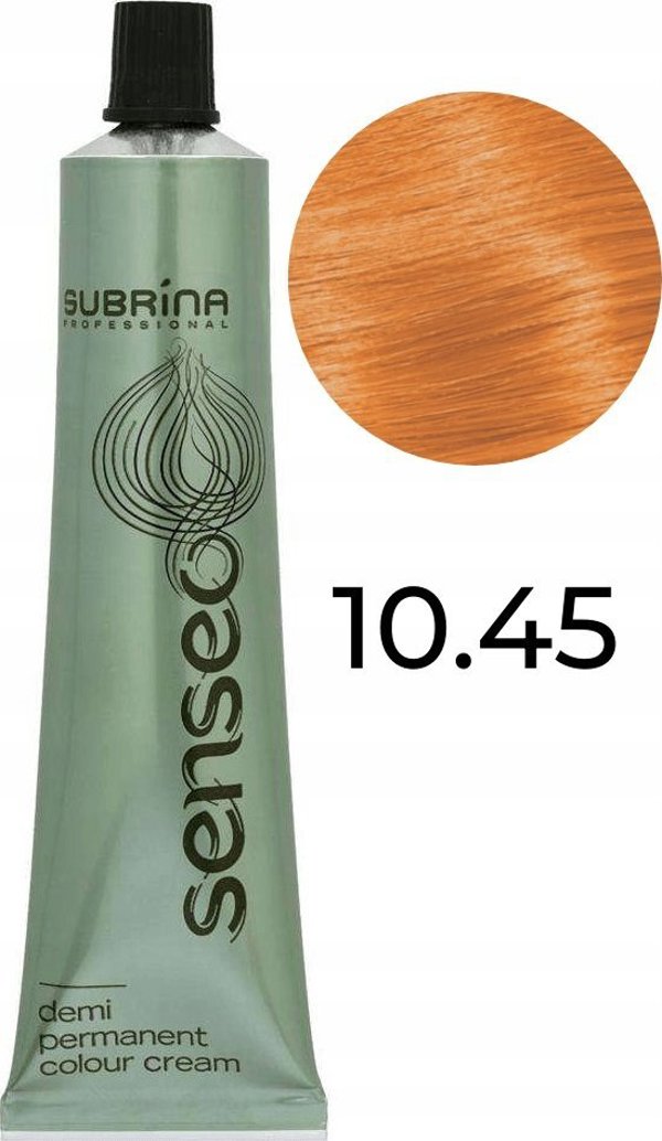 Subrina Professional Senseo Ημιμόνιμη Βαφή Μαλλιών Χωρίς Αμμωνία, 10/45 Λαμπερό Χάλκινο Μαργαριταρένιο Ξανθό, 60ml