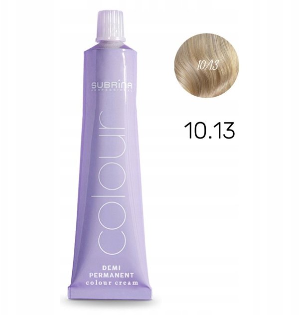 Subrina Professional Subrina Professional, Demi Permanent Colour, Demi-Permanent Hair Dye, 10/13 Lightest Ash Golden Blonde, 60 ml Unisex