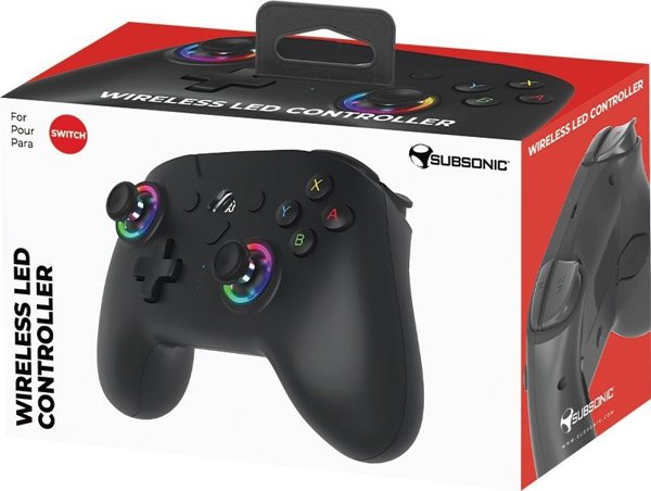 Subsonic - Nintendo Switch Wireless Controller LED - Schwarz
