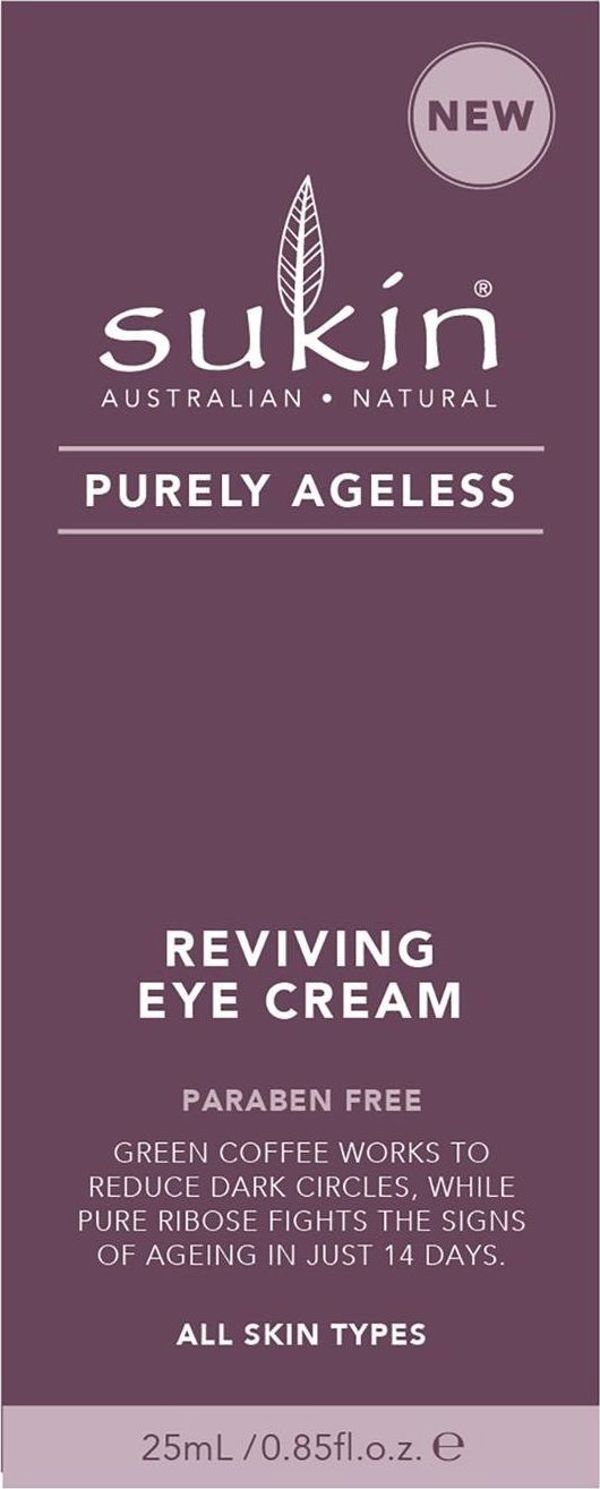 Sukin Purely Ageless Αναζωογονητική Κρέμα Ματιών για Ρυτίδες & Μαύρους Κύκλους, 25ml