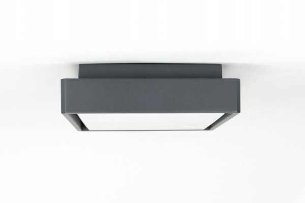 SU-MA SU-MA Beni BN-KW200 plafon lampa sufitowa ogrodowa IP65 1x18W LED 4000K 1069 lm ciemny popiel